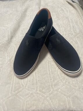Polo by Ralph Lauren  Slip-On Loafers with Tan Heel Tab